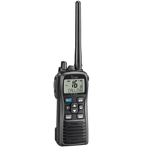 M73 VHF Marine Handheld Radio | 156 MHz â€“ 165 MHz, 6 watt, Submersible